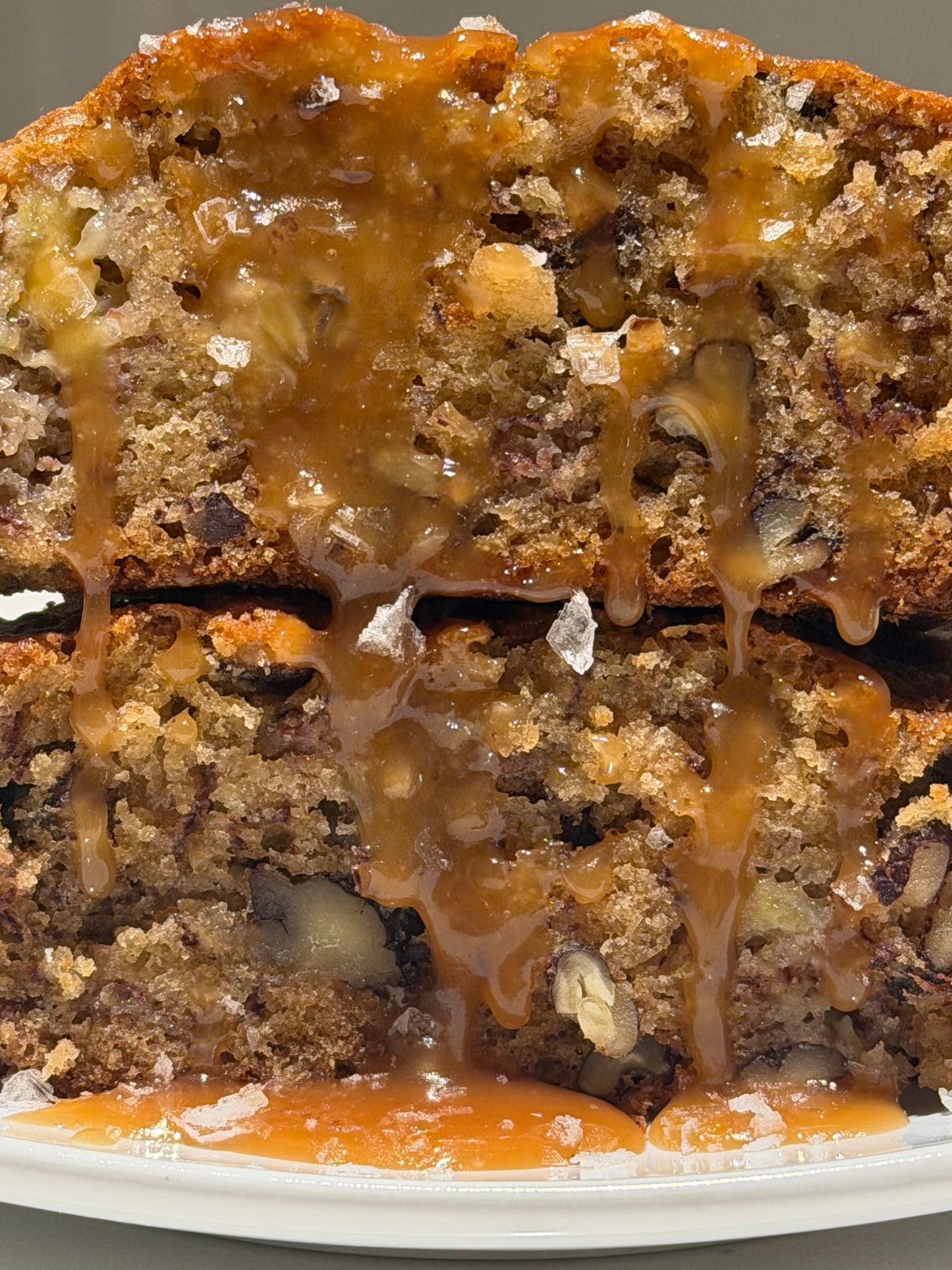 Salted Caramel Pecan Banana Bread